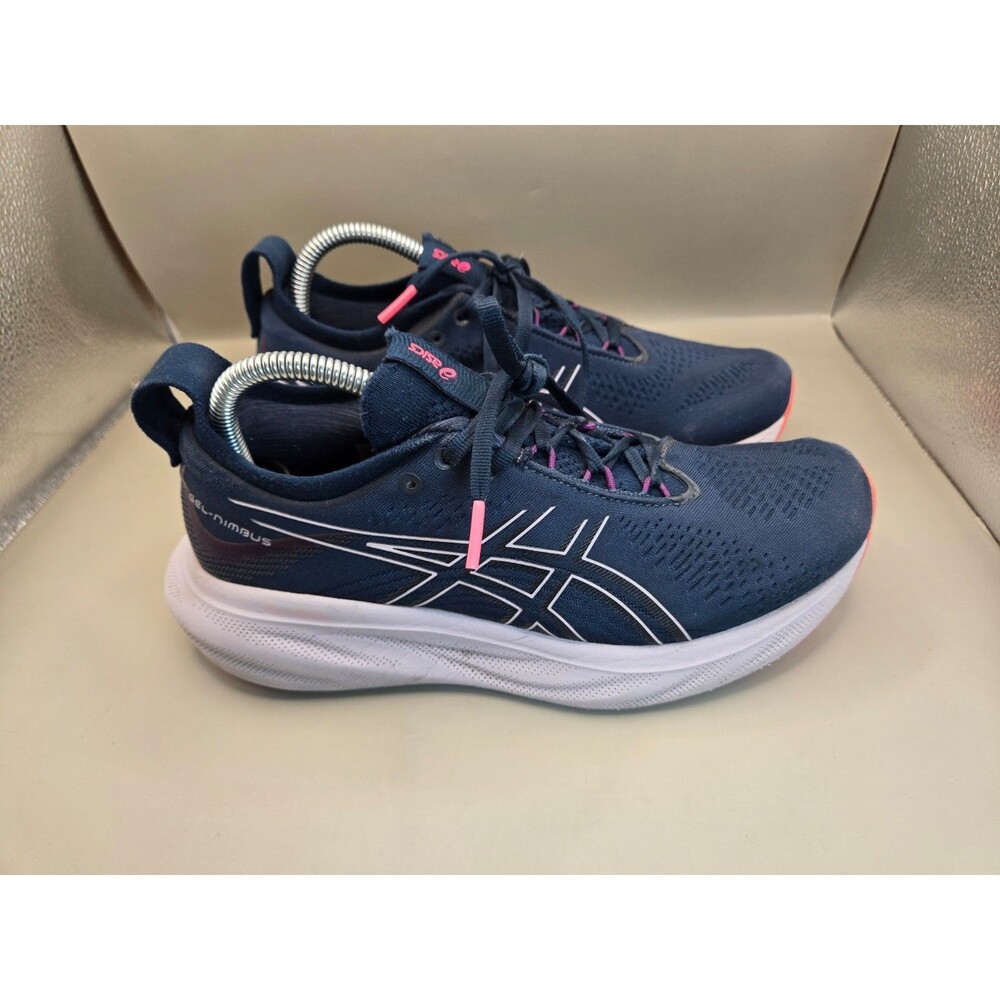 ASICS Gel-Nimbus 25 Shoes Womens 8.5 Blue Road Running Athletic Workout Sneakers